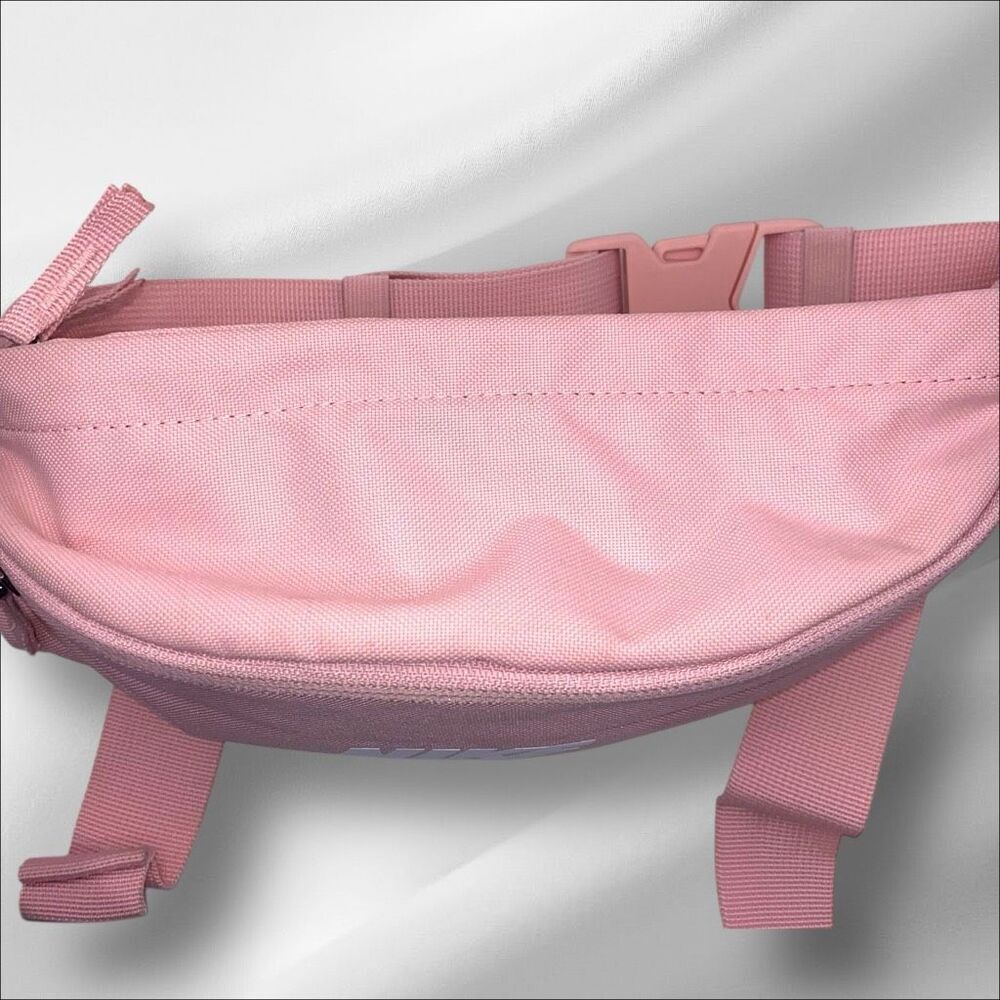 Nike Pink Logo Waist Bag Belt Pack Fanny Pack Adjustable Strap Unisex Travel - Picture 4 of 6